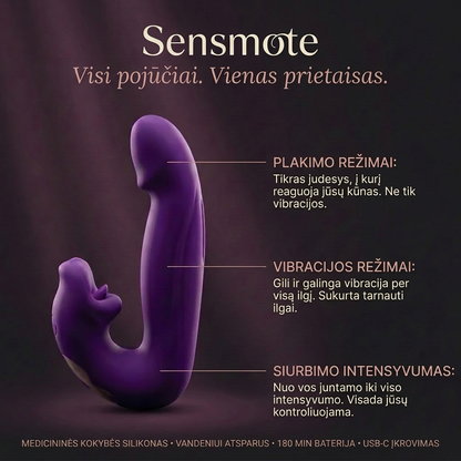 Sensmote™ 4 viename dubens dugno aktyvatorius